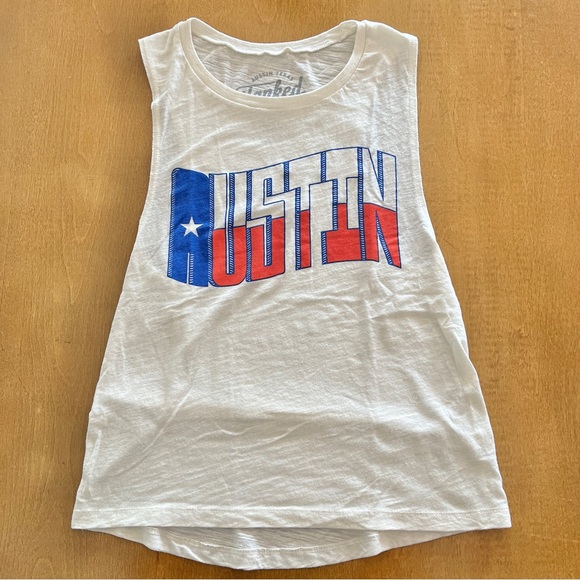 Austin Texas Flag Graphic Women’s Sleeveless Tank Top (M) - Picture 1 of 2
